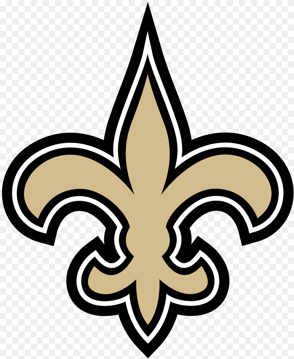 New Orleans Saints Logo, Emblem, Symbol, Cross Free Png Download