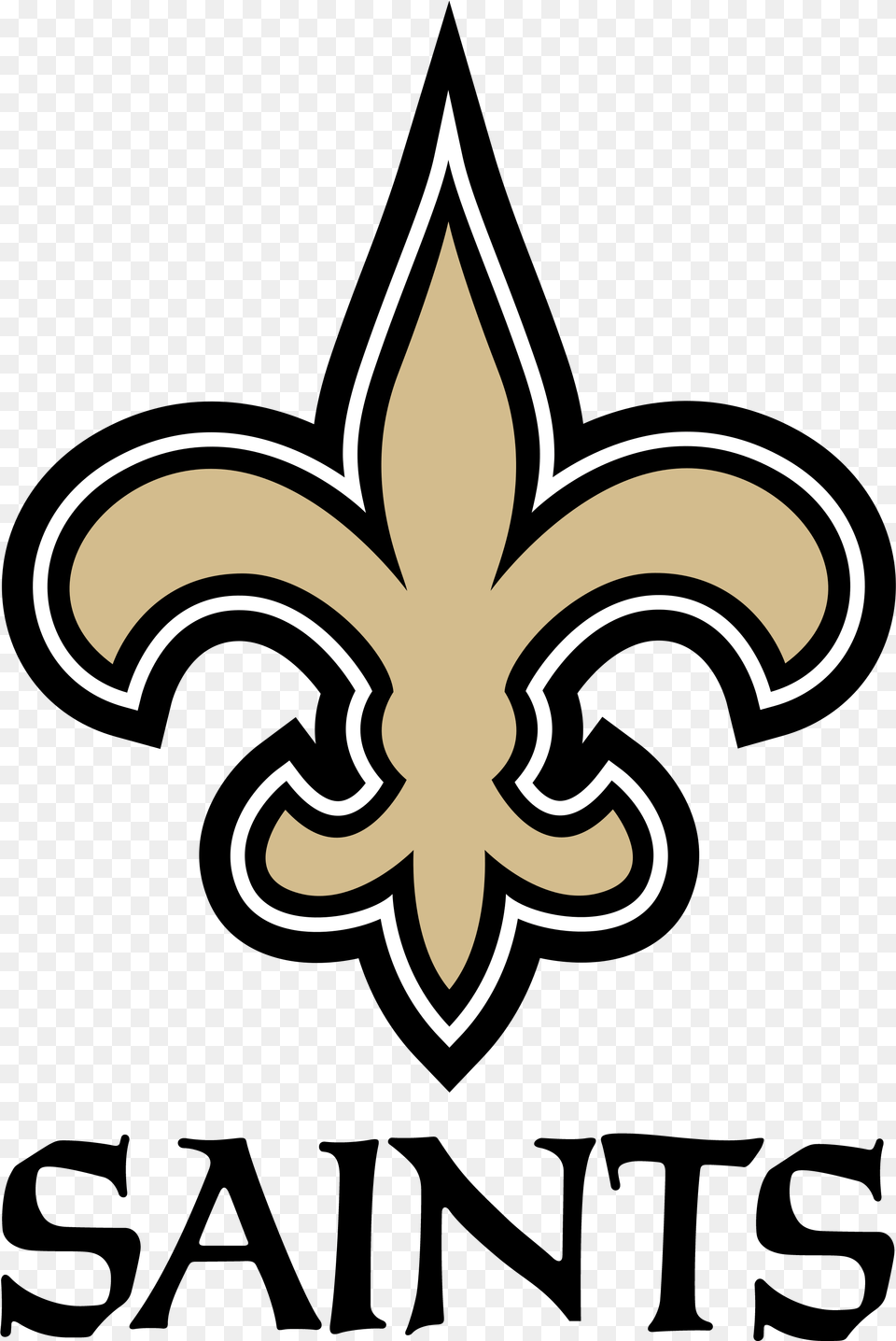 New Orleans Saints Logo U0026 Svg Vector New Orleans Saints Logo, Symbol, Emblem, Cross Free Transparent Png