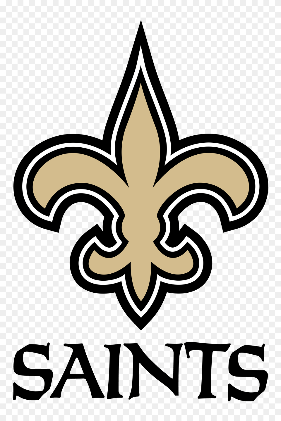 New Orleans Saints Logo Transparent Vector, Symbol, Emblem, Cross Png Image