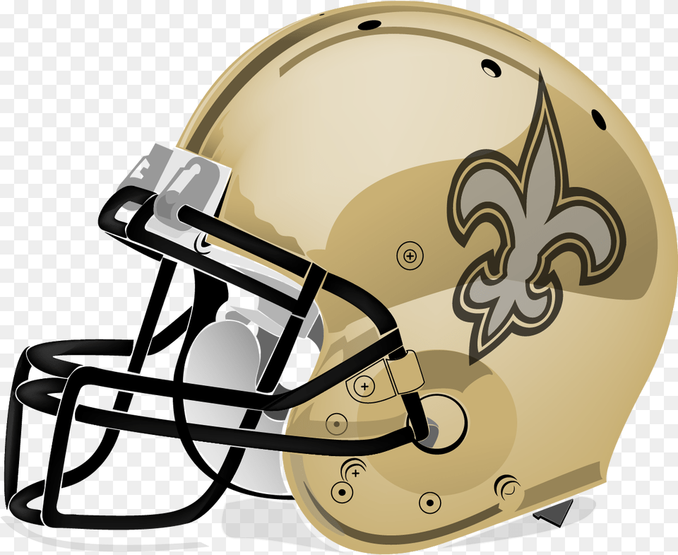 New Orleans Saints Nfl Football Helmet American Football Orleans Saints Vector Logo, American Football, Football Helmet, Sport, Person Free Png Download