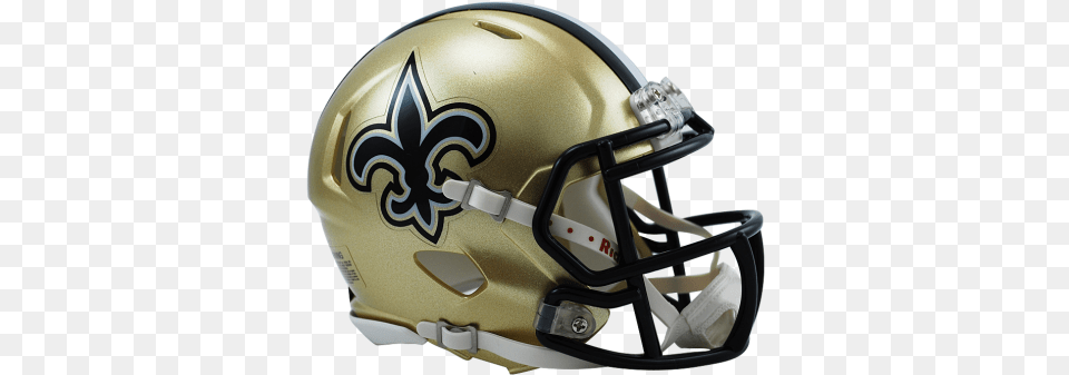 New Orleans Saints Replica Mini Speed New Orleans Saints Helmet, American Football, Sport, Football Helmet, Football Png