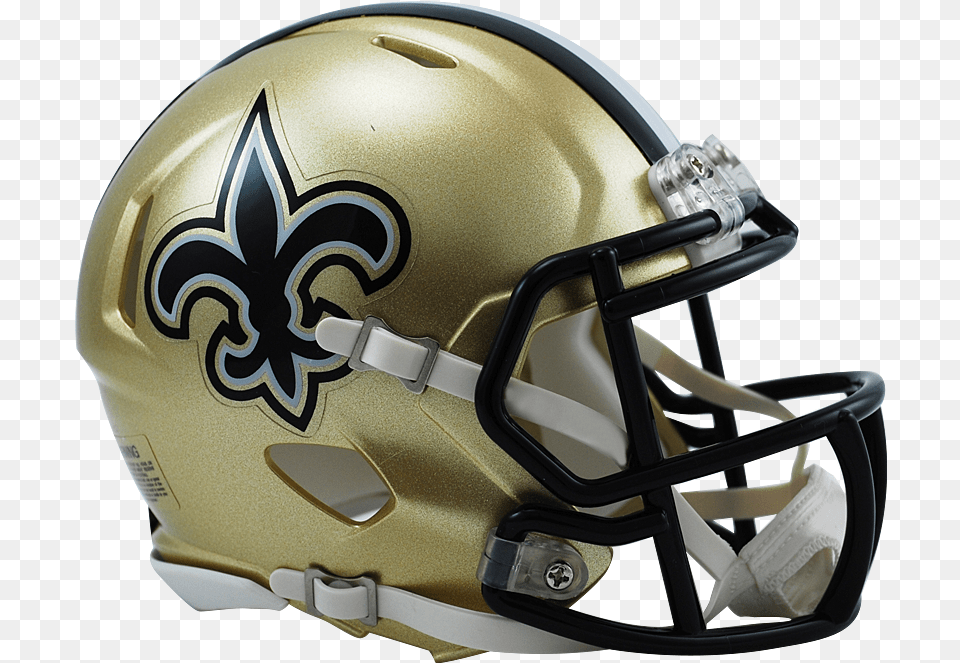 New Orleans Saints Speed Mini Helmet Saint Helmet, American Football, Football, Football Helmet, Sport Free Png