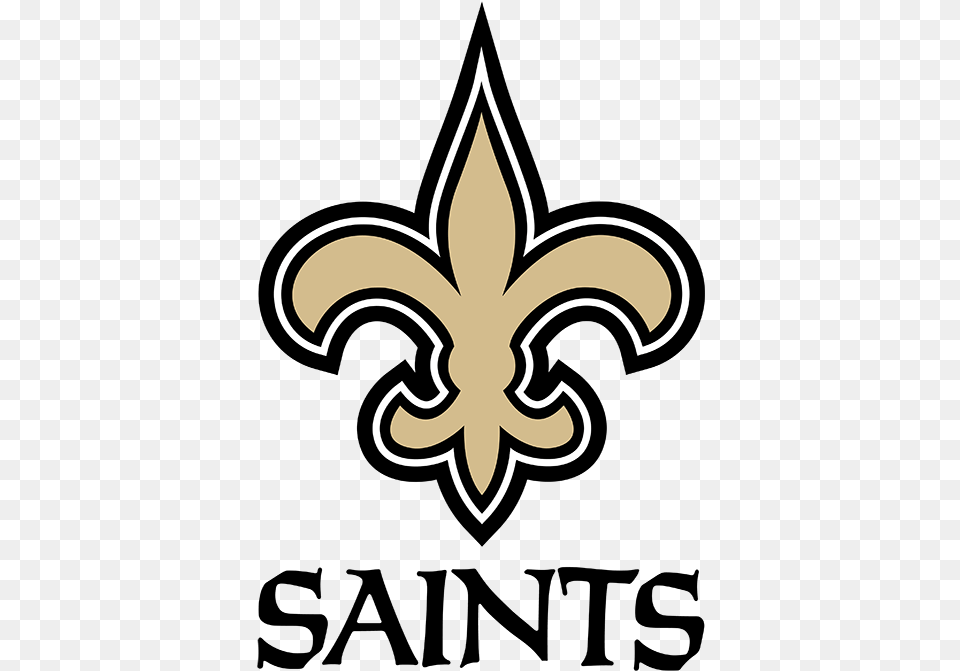 New Orleans Saints Team Logo New Orleans Saints Logo, Symbol, Emblem, Cross Png