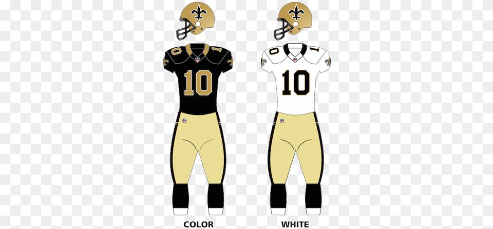 New Orleans Saints Uniforms New Orleans Saints Jersey 2016, Helmet, American Football, Football, Person Png