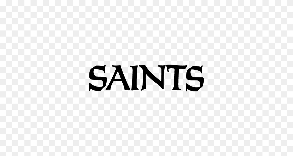 New Orleans Saints Wordmark Logo, Gray Png Image