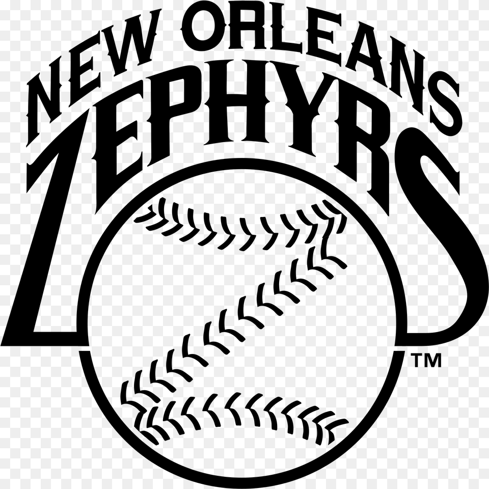 New Orleans Zephyrs Logo New Orleans Zephyrs, Gray Free Transparent Png