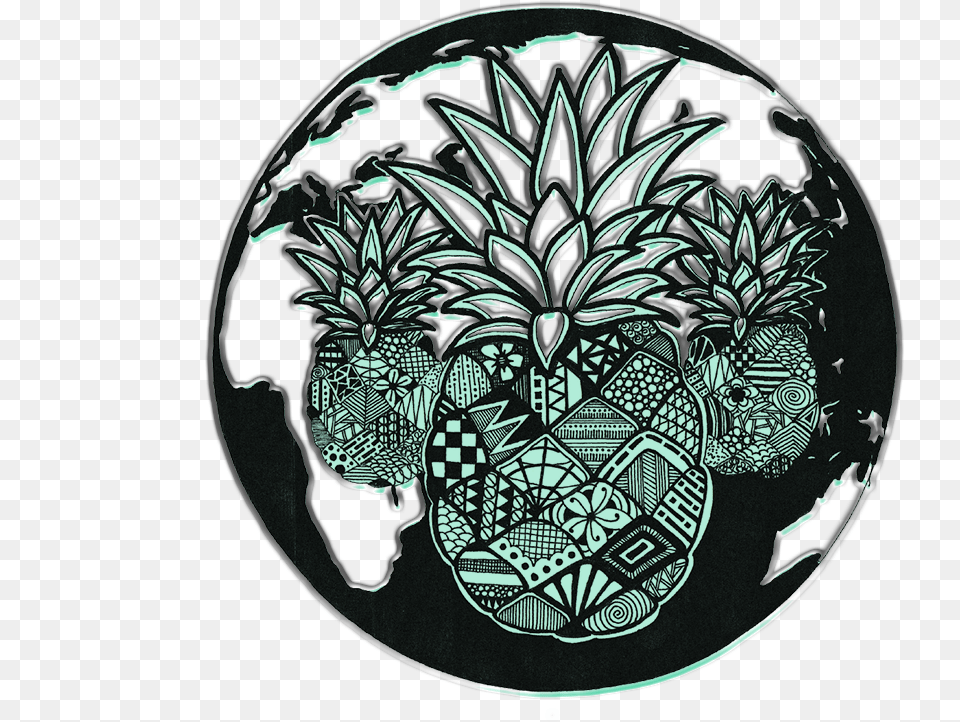 New Pineapple Logo 1 Circle, Food, Fruit, Plant, Produce Free Transparent Png