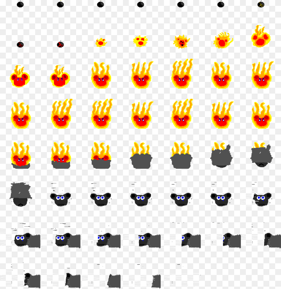 New Piskel Emoticon, Fire, Flame Png Image