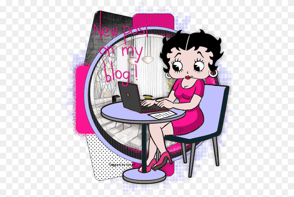 New Post On My Blog Betty Boop Computer, Publication, Book, Comics, Person Free Transparent Png