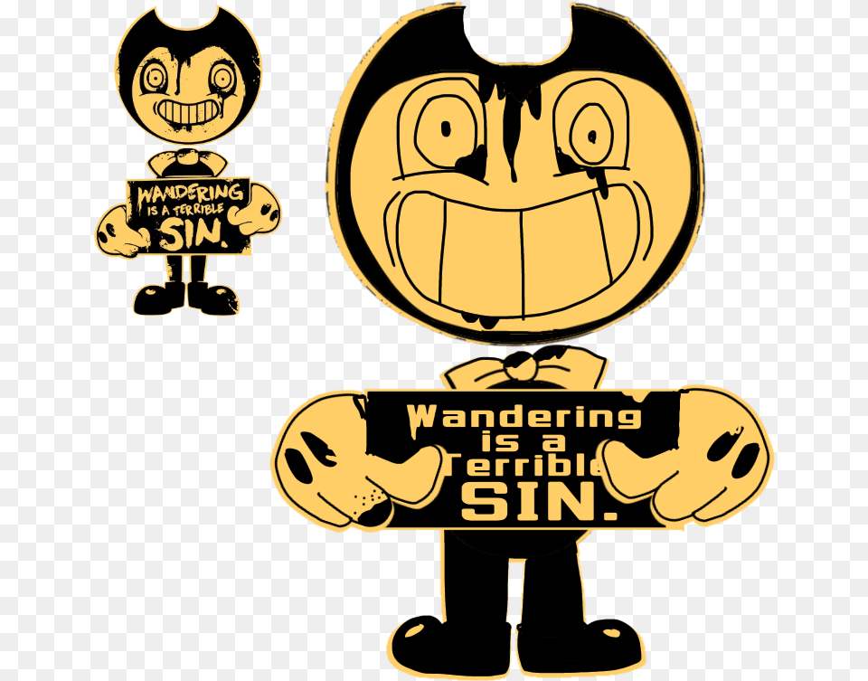 New Posts In Fanart Bendy And The Ink Machine Community Happy, Advertisement, Person Free Transparent Png