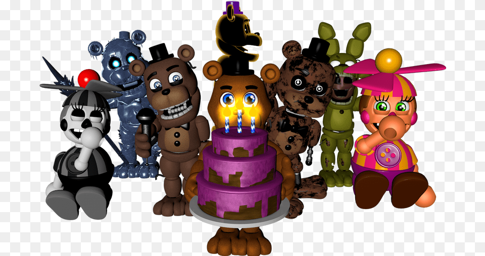 New Posts In Fanart Five Nights At Freddyu0027s Community On Fictional Character, Person, Birthday Cake, Cake, Cream Png