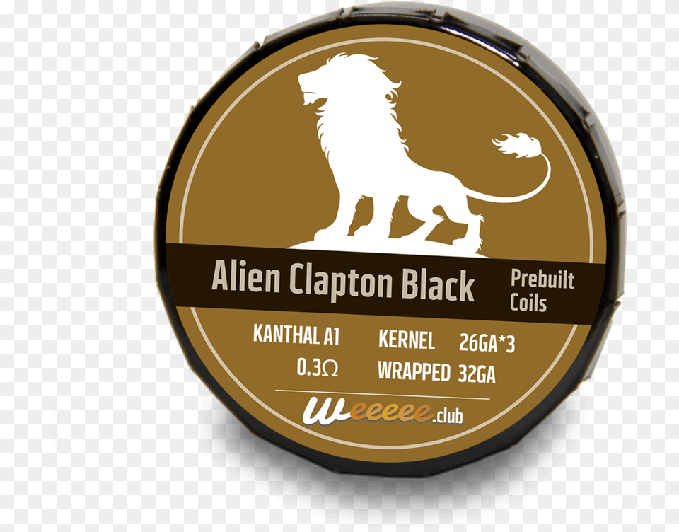 New Prebuilt Vape Coils Black Label Alien Clapton 20 Kanthal, Animal, Canine, Dog, Mammal Png Image