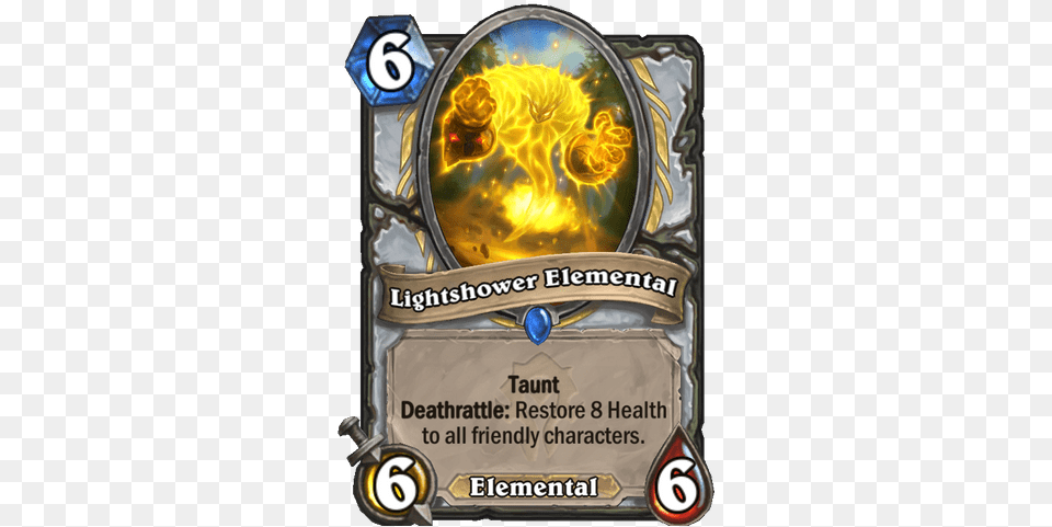 New Priest Rare Card Revealed Lightshower Elemental News Hearthstone Lightshower Elemental, Advertisement, Poster Free Png