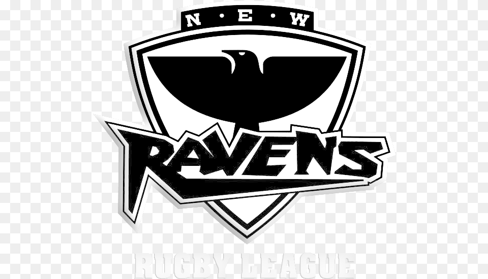 New Ravens Rugby League Emblem, Logo, Symbol, Animal, Bird Png Image
