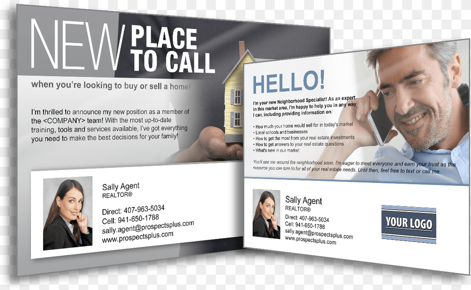 New Real Estate Agent Introduction Postcard, Advertisement, Poster, Adult, Person Free Png
