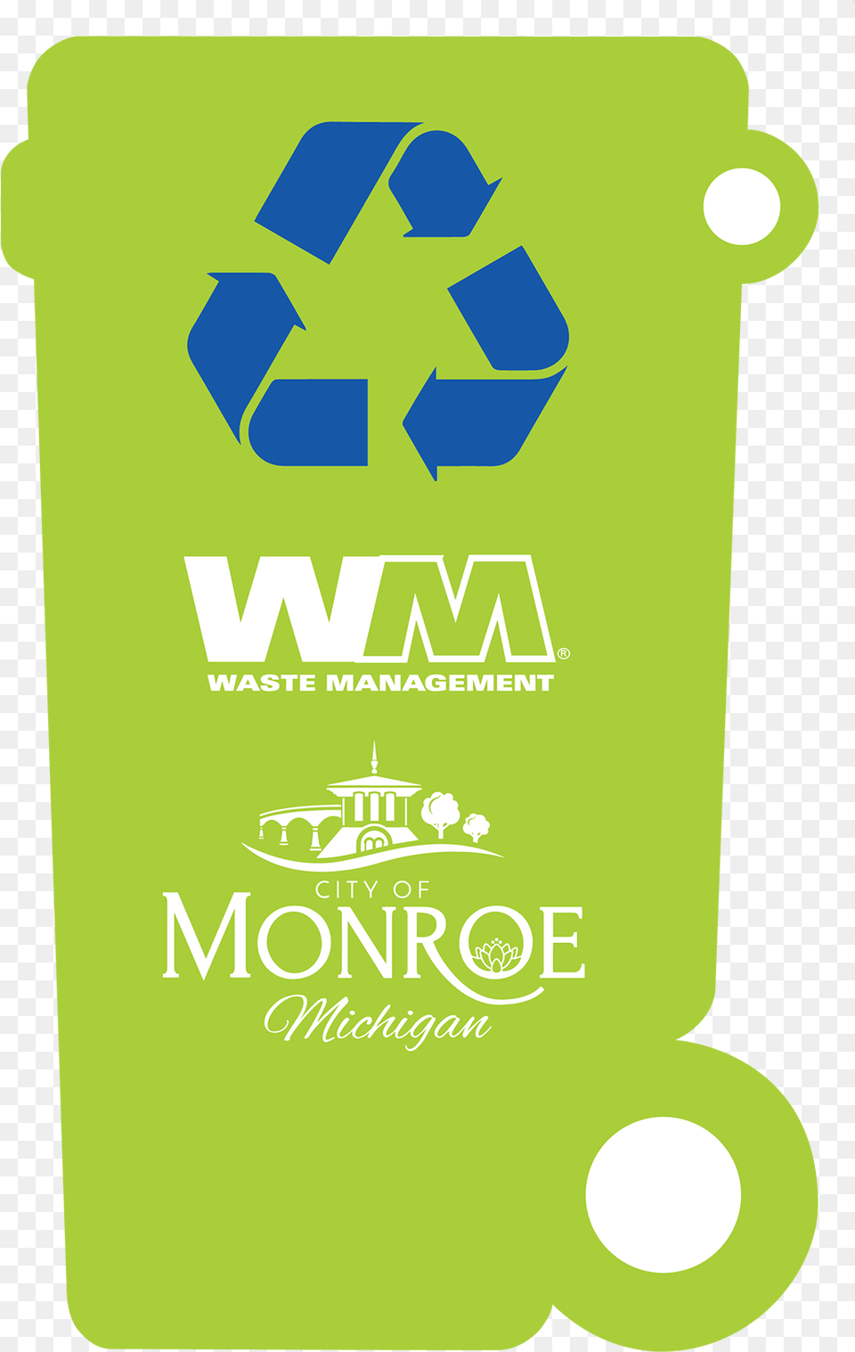 New Recycling Containers City Of Monroe Waste Management, Recycling Symbol, Symbol, Mailbox Free Png Download