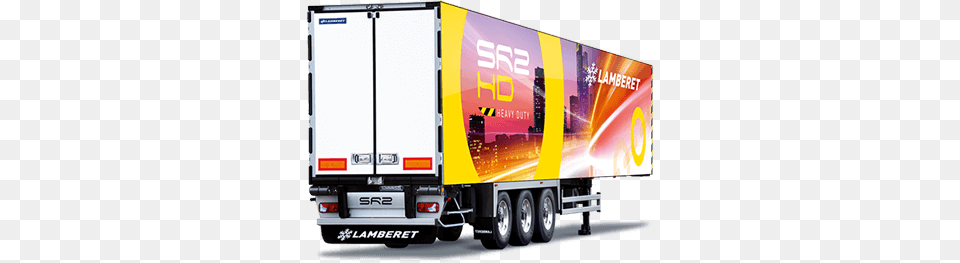 New Refrigerated Utility Vehicles Trucks Semi Trailers Lamberet, Advertisement, Trailer Truck, Transportation, Truck Free Transparent Png