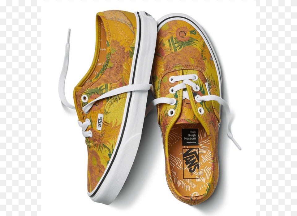 New Release F9ca8 2bc15 Vans X Van Gogh Sneaker Clothing Sunflower Van Gogh Vans Shoes, Footwear, Shoe, Canvas Png