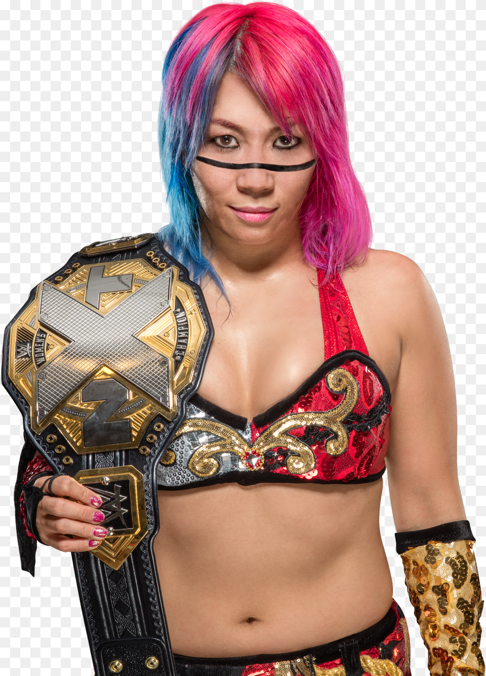 New Render Of Asuka As Nxt Women39s Champion Asuka Nxt Women39s Champion Free Transparent Png