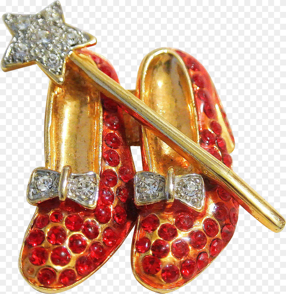 New Rhinestone Ruby Slippers And Wand, Accessories, Jewelry, Smoke Pipe, Earring Free Png