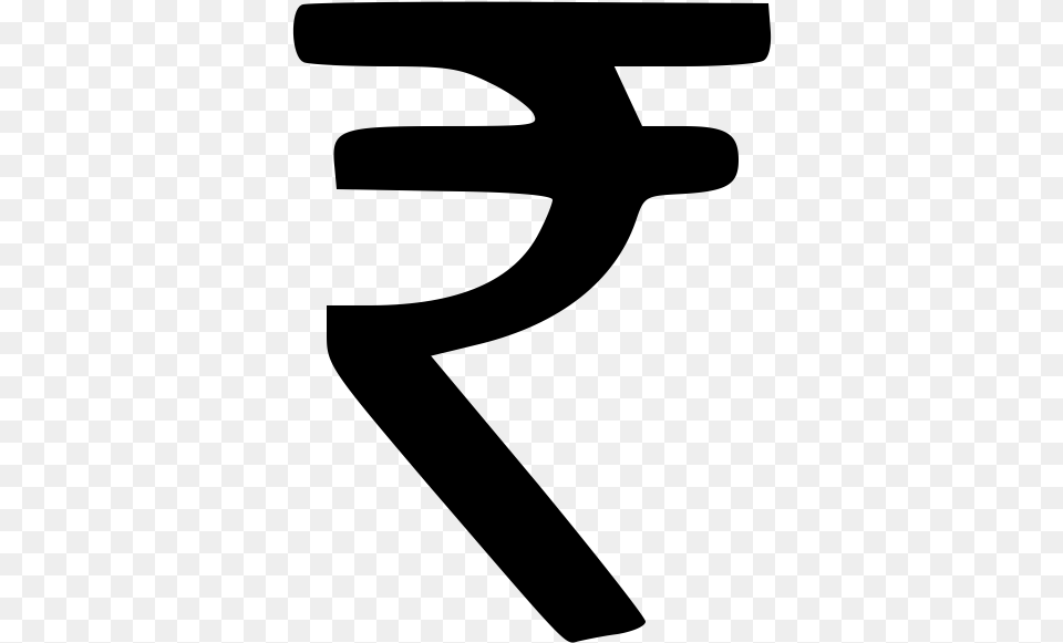 New Rupee Symbol Designed, Gray Free Transparent Png