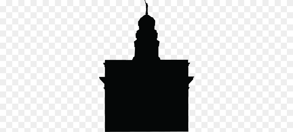 New Salt Lake Temple Silhouette Clip Art Lds Temple Silhouette, Architecture, Building, Clock Tower, Tower Free Png Download