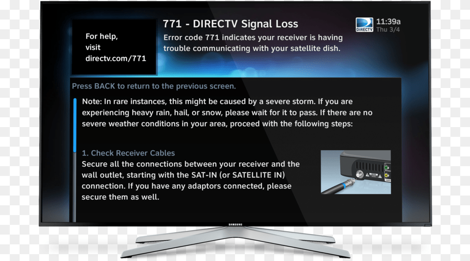 New Signal Loss 2 Directv Signal Loss, Computer Hardware, Electronics, Hardware, Monitor Png Image