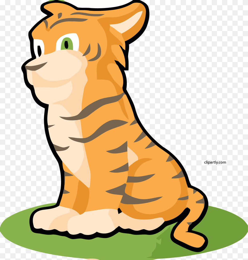 New Sitting Tiger Clipart, Abyssinian, Animal, Cat, Mammal Png Image