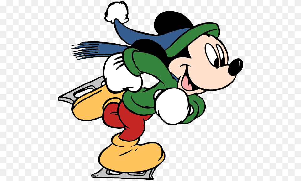 New Skating Mickey Mouse, Cartoon, Baby, Person Png