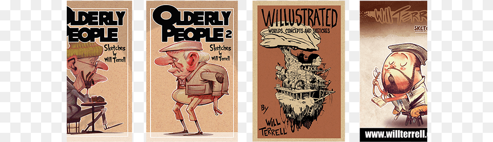 New Sketchbooks And Prints In The Store Will Terrell, Book, Comics, Publication, Adult Free Png Download