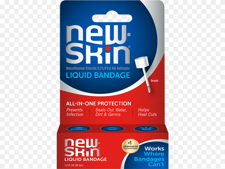 New Skin Liquid Bandage Flyer, Advertisement, Brush, Device, Poster Free Png