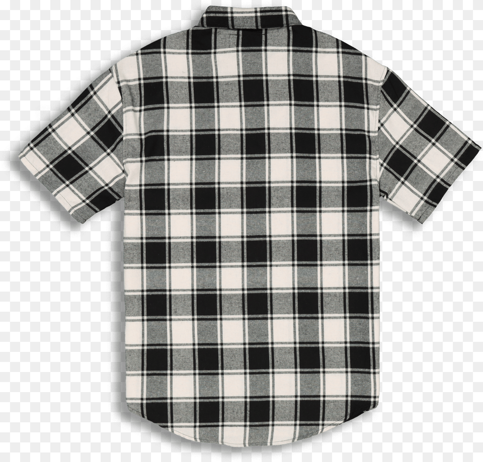 New Slaves Zip Tartan Ss Flannel Shirt Whiteblack Shirt Free Png Download