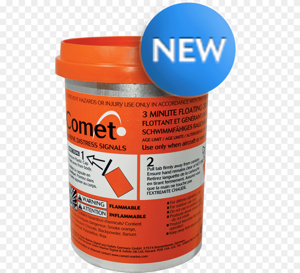 New Smoke Signal Orange Comet Smoke, Paint Container, Can, Tin Png Image