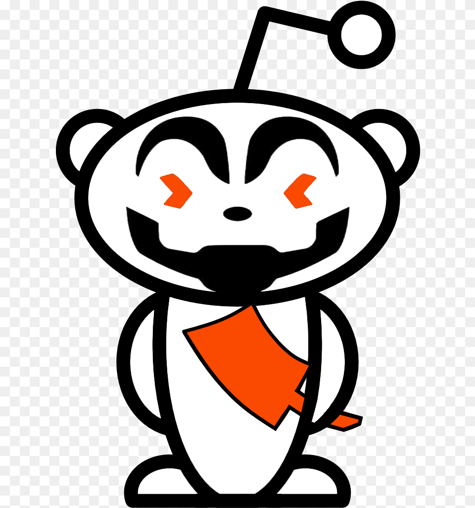 New Snoo Juggalo Reddit Logo, Stencil, Baby, Person, Performer Png Image