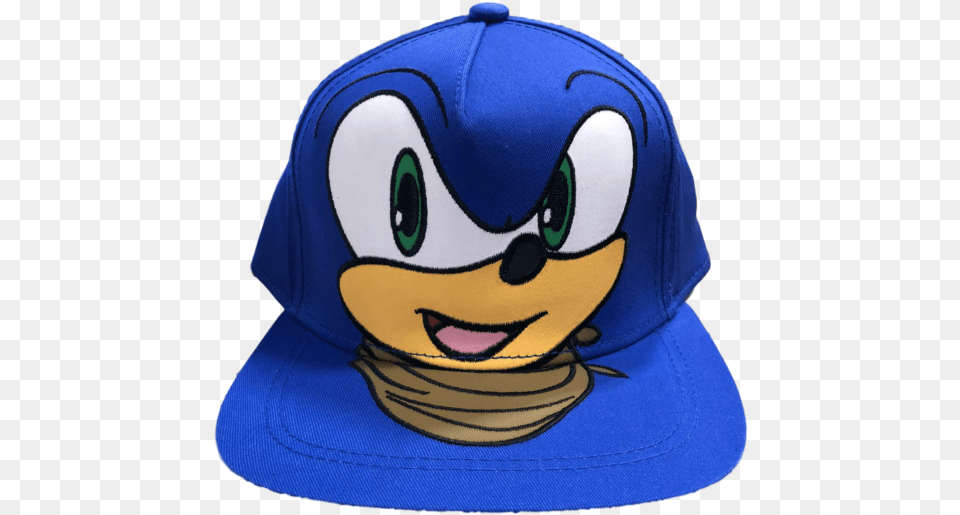 New Sonic Boom The Hedgehog Full Face Flat Brim Snapback Baseball Cap, Baseball Cap, Clothing, Hat Free Png Download