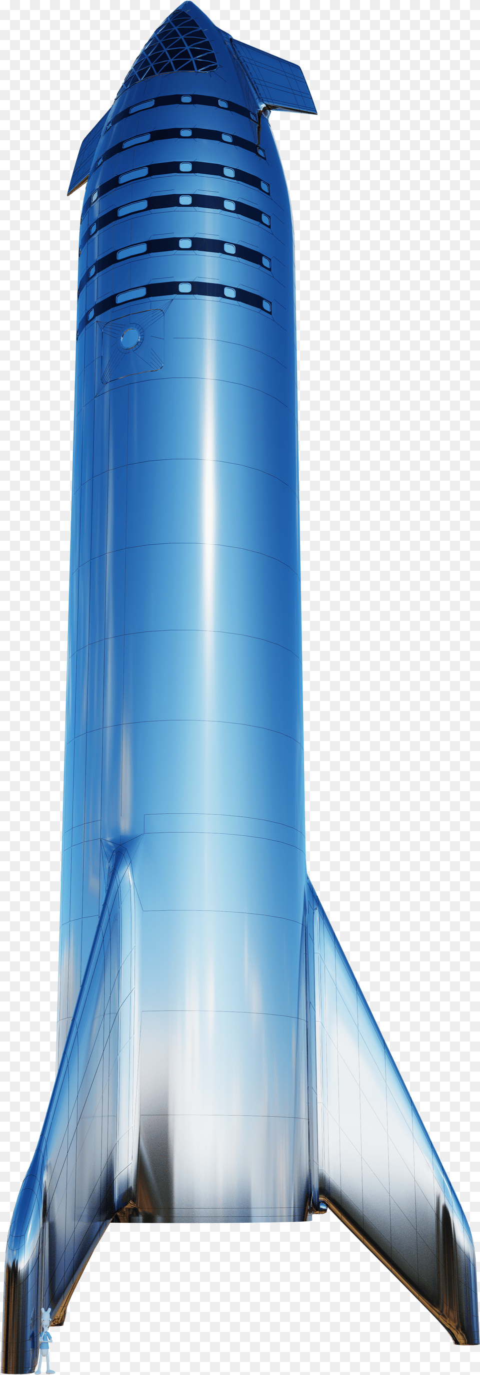 New Starship 3d Render From Yours Truly Spacexlounge Transparent Starship Spacex Png