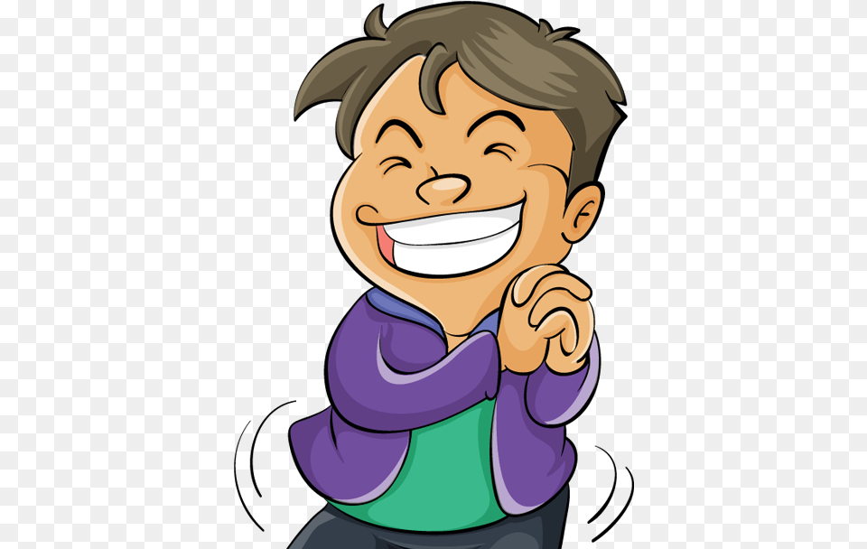 New Stuff Excited Boy Clipart, Baby, Person, Book, Comics Png Image