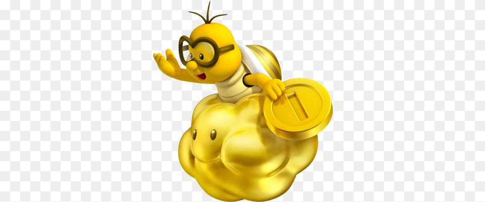 New Super Mario Bros 2 Flower Gold Lakitu Mario, Animal, Bee, Insect, Invertebrate Png Image