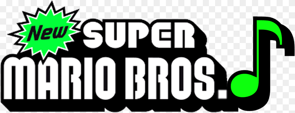 New Super Mario Bros, Green, Logo, Scoreboard Png Image
