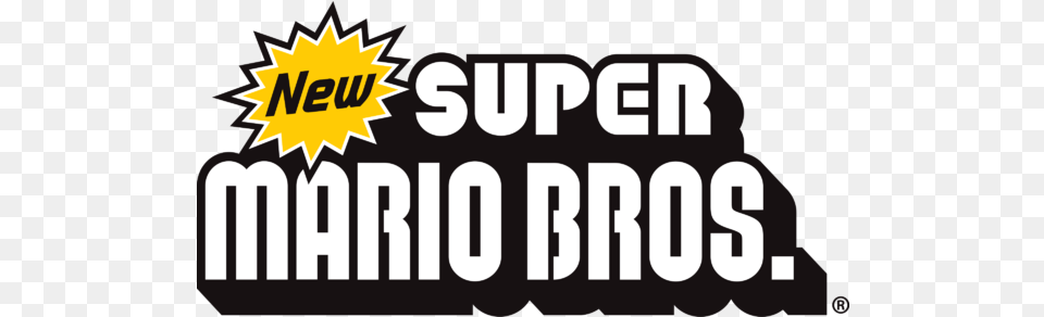 New Super Mario Bros Logo New Super Mario Bros Logo, Sticker, Text, Scoreboard Free Png