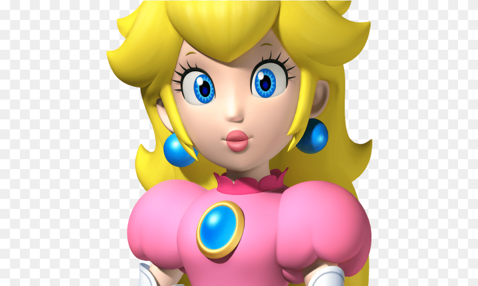 New Super Mario Bros Peach Clipart Mario Princess Peach, Doll, Toy, Face, Head Free Png Download