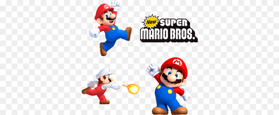 New Super Mario Bros Transparent Images Stickpng New Super Mario Bros, Game, Super Mario, Baby, Person Png Image