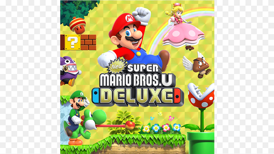 New Super Mario Bros U Deluxe, Game, Super Mario, Baby, Person Png