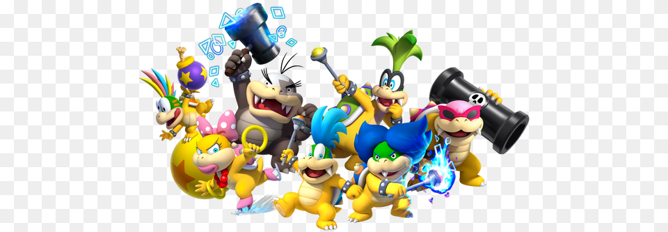 New Super Mario Bros U Deluxe Holds Steady At Super Mario Koopalings, Baby, Person, Appliance, Blow Dryer Png