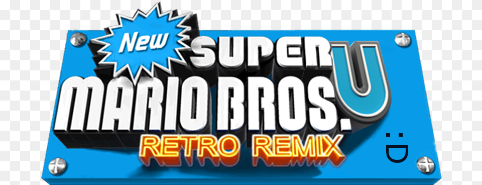 New Super Mario Bros U Retro Remix New Super Mario Bros U Retro Remix, License Plate, Transportation, Vehicle, Scoreboard Free Png Download