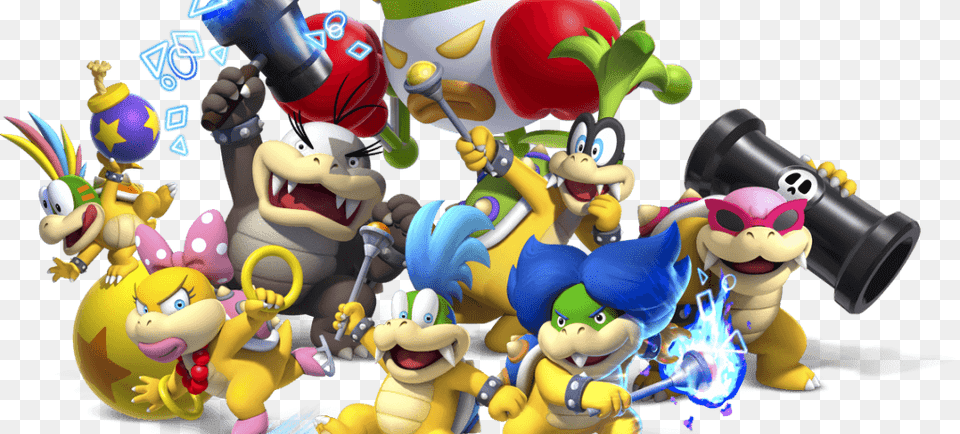 New Super Mario Bros U Zps25f7eddb Mario The Koopalings, Toy, Baby, Person, Game Png Image