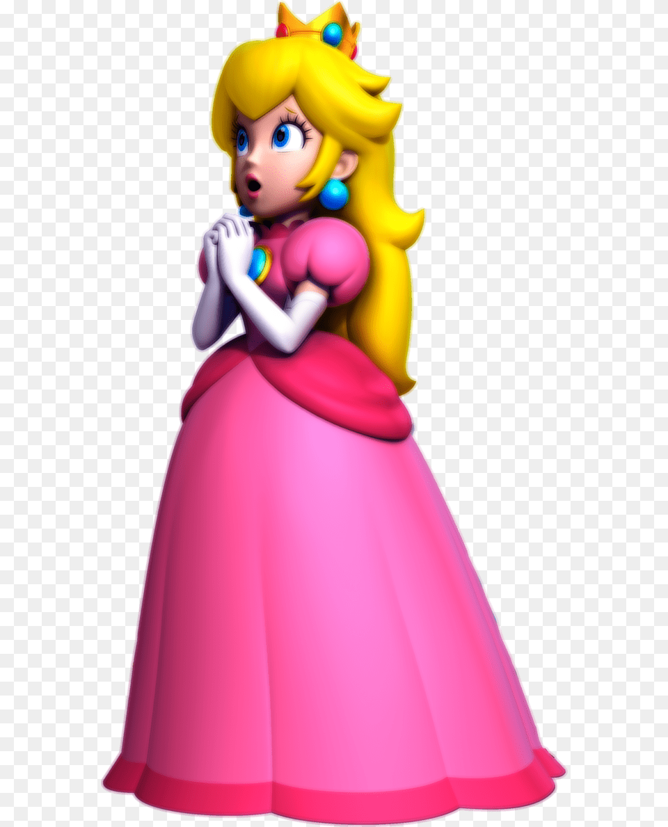 New Super Mario Bros Wii U Princess Peach Artwork, Baby, Clothing, Dress, Person Free Png