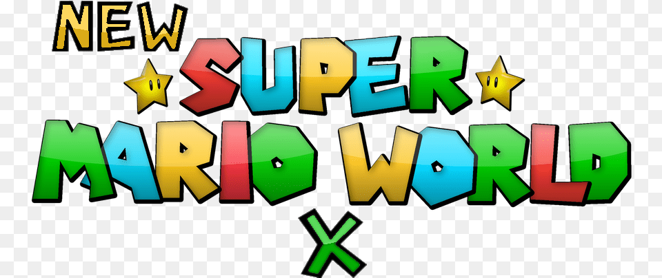 New Super Mario World X Graphic Design, Text, Symbol Free Png