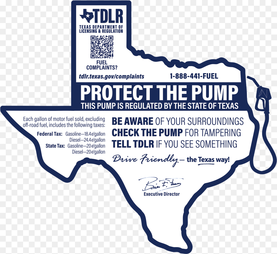 New Texas Fuel Pump Sticker, Advertisement, Poster, Text, Qr Code Free Png