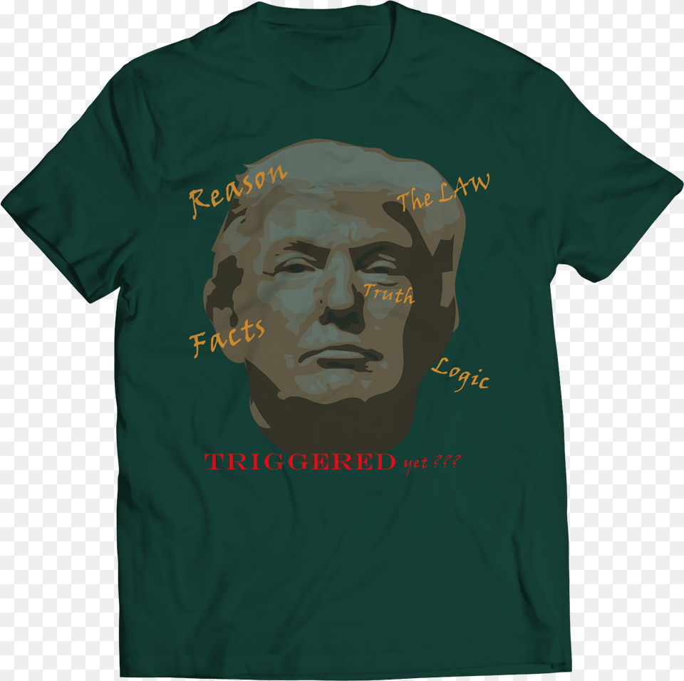 New Triggered Trump Facecolored Text U2013 Bh U0026 Co, Clothing, T-shirt, Face, Head Free Transparent Png